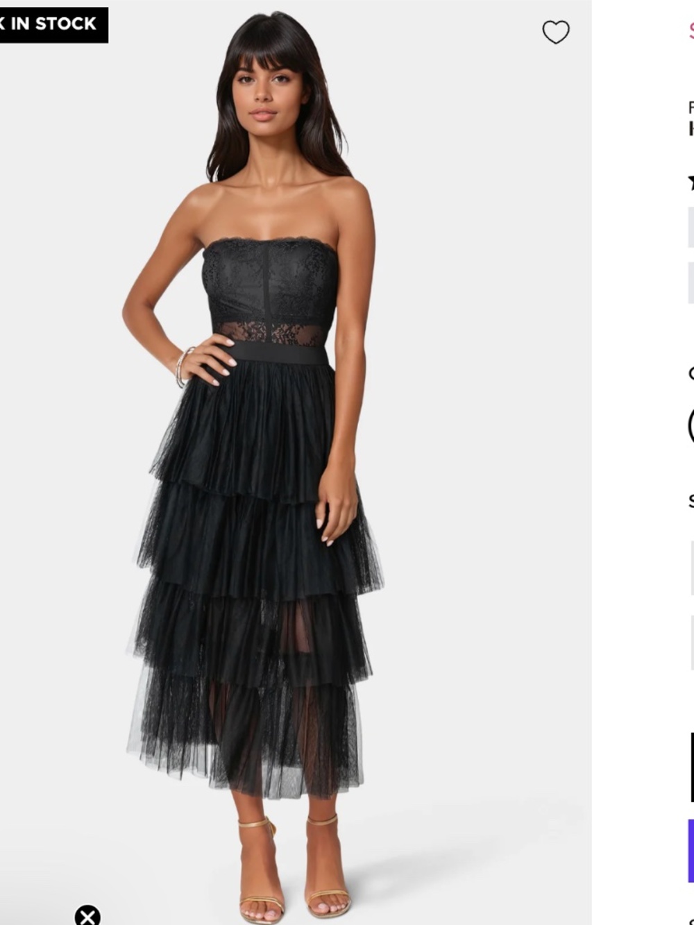 Tulle Corset Midi Dress